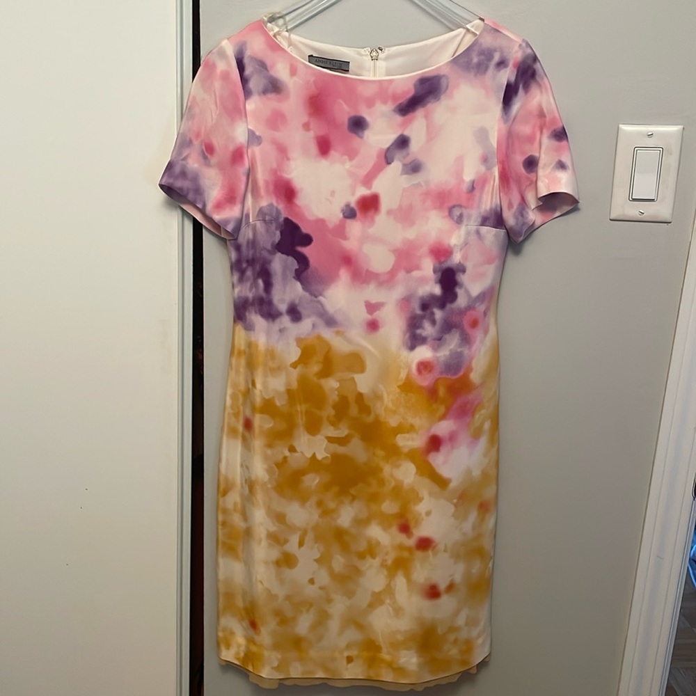 Anne Klein short sleeve printed dress size 4